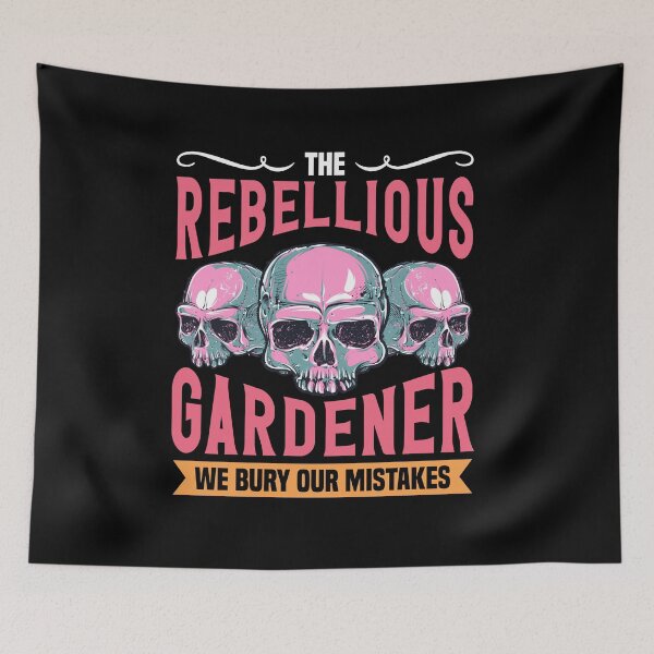 Item preview, Skull, The Rebellious Gardener, We Bury Our Mistakes designed and sold by BesasDesigns.