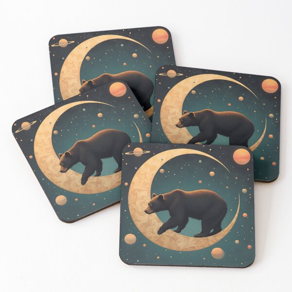 Item preview, Bear at Play designed and sold by HabitableMoons.