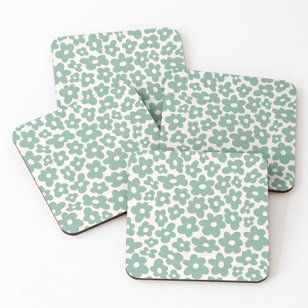 Item preview, Groovy Retro Flowers Burma Jade designed and sold by Maria Heyens.