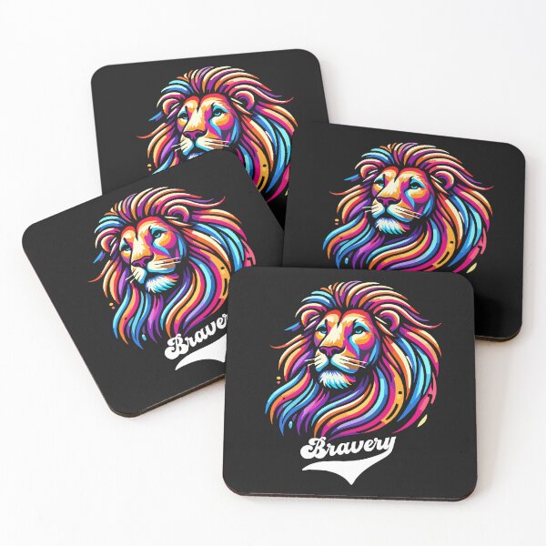 Item preview, Lion Colorful Africa Day of the Dead designed and sold by alenaz.