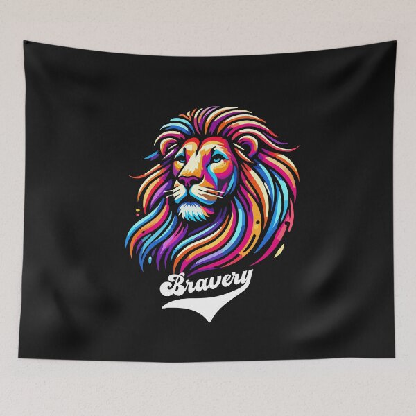 Item preview, Lion Colorful Africa Day of the Dead designed and sold by alenaz.