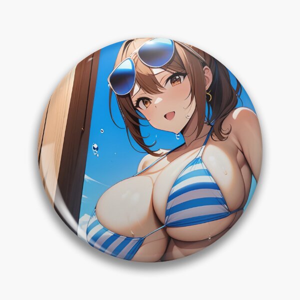 Item preview, Anime Waifu Girl Beach Days Andrea designed and sold by lifeissheep.