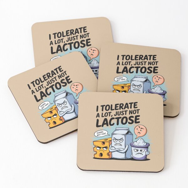 Item preview, Funny Lactose Intolerance Cartoon Design designed and sold by TeeGrit.