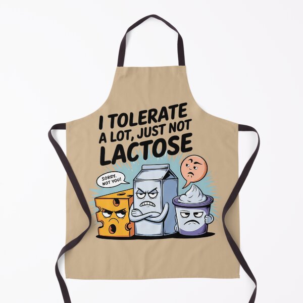 Item preview, Funny Lactose Intolerance Cartoon Design designed and sold by TeeGrit.
