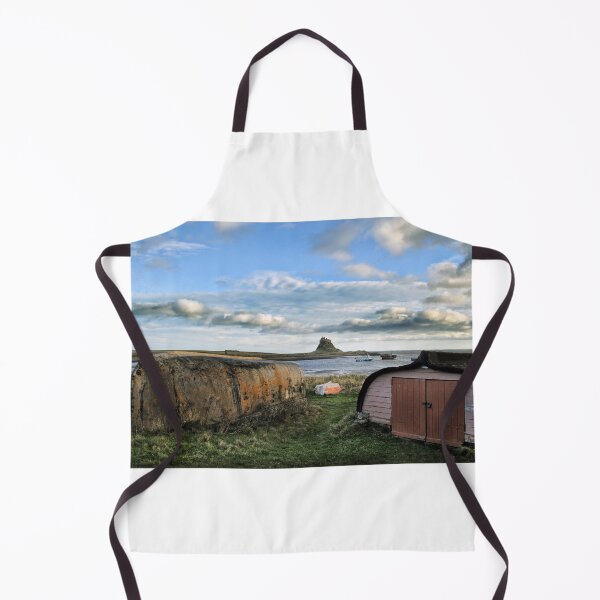 Item preview, Old Boat Sheds with Lindisfarne Castle in the background designed and sold by Richard Flint.