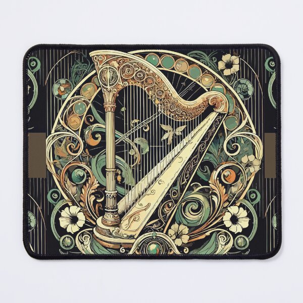 Item preview, Every string tells a story, elegantly designed harp designed and sold by Brushlight Studio.