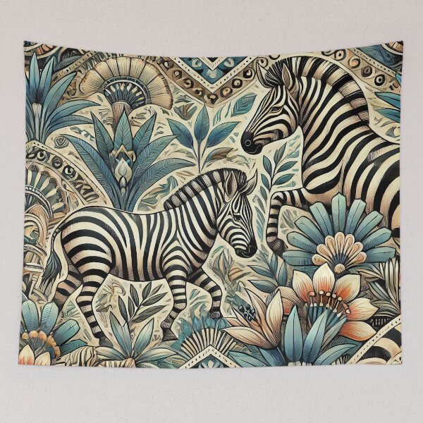 Item preview, Zebra Totem Art designed and sold by WildlifeSafari.