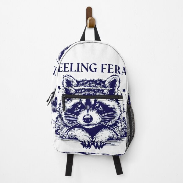 Item preview, Feeling Feral, If I'm Moody Give Me Foody, Funny Raccoon Design, Animal Sarcastic Saying, Trendy Raccoon Sublimation designed and sold by FitFisher.
