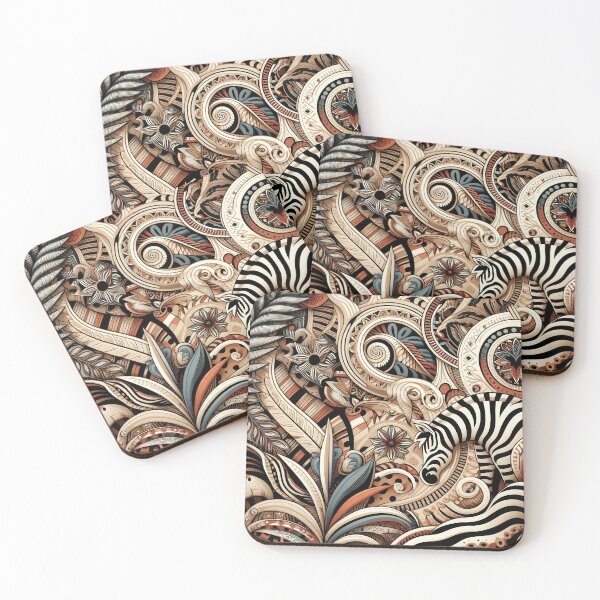 Item preview, Tribal Zebra Line designed and sold by WildlifeSafari.