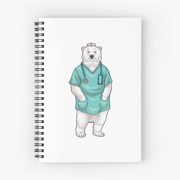 Item preview, Polar bear Nurse Stethoscope designed and sold by Snabdesign84.