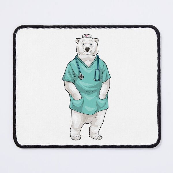 Item preview, Polar bear Nurse Stethoscope designed and sold by Snabdesign84.