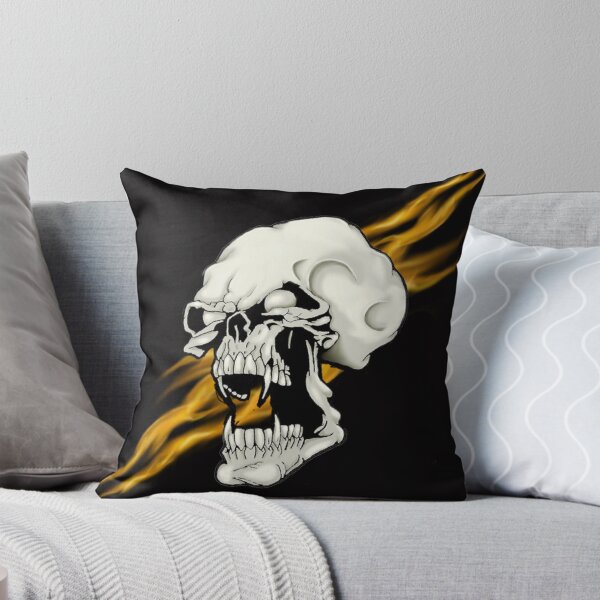 Item preview, Skull with flames designed and sold by RogerSDesigns.