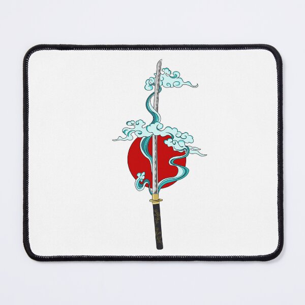 Item preview, Japanese Katana with Golden Sakura and Jade Mist designed and sold by LukasDraw.