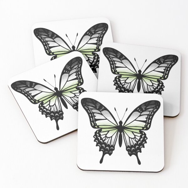Item preview, Colorful Butterfly with Agender Pride Colors designed and sold by Travelslightly.