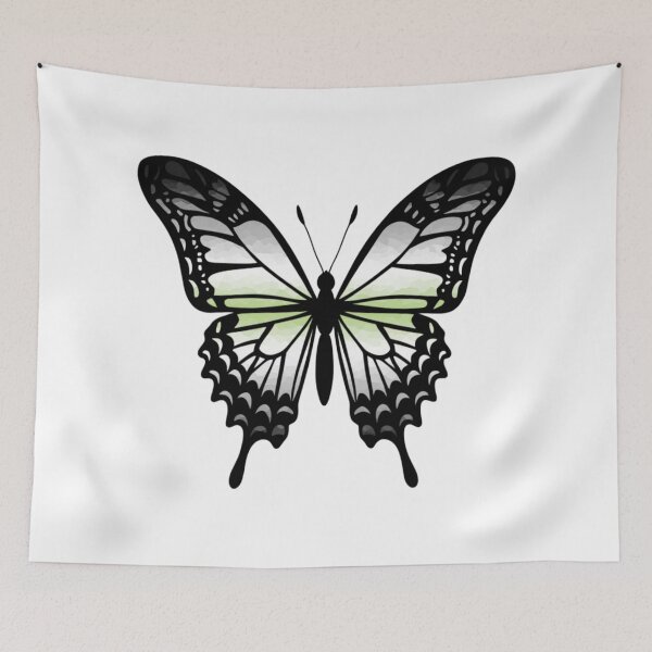 Item preview, Colorful Butterfly with Agender Pride Colors designed and sold by Travelslightly.