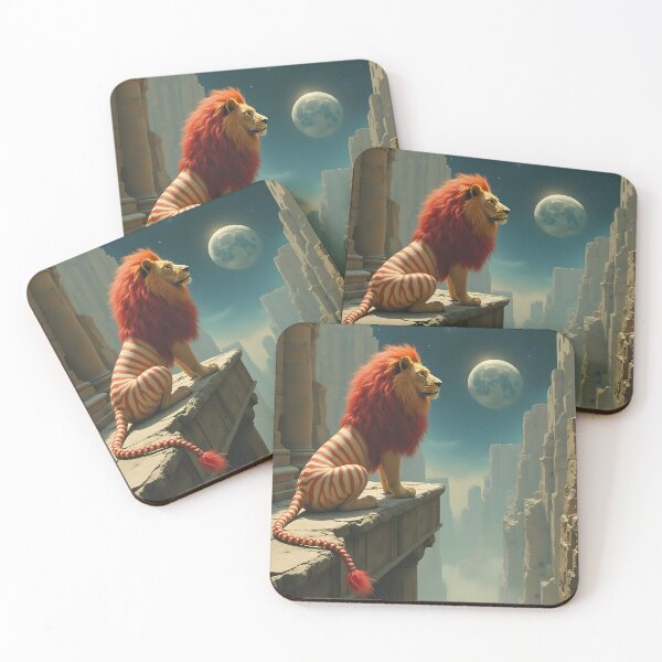 Item preview, Lion and Ledge designed and sold by HabitableMoons.