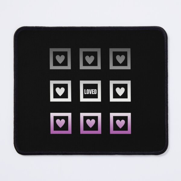 Item preview, Valentines Hearts, Asexual pride flag graphic, Loved and hearts Graphic, loved, hearts, 14th February, Valentines Day, designed and sold by PrideBeProud.