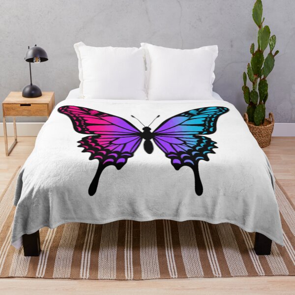 Item preview, Colorful Butterfly with Adrogynous Pride Colors designed and sold by Travelslightly.