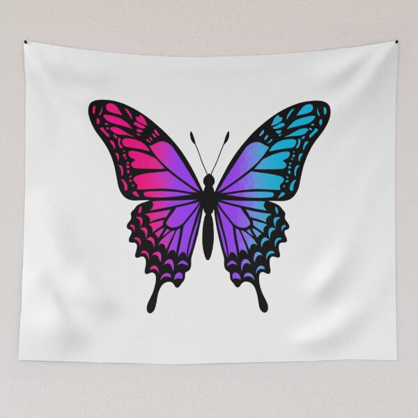 Item preview, Colorful Butterfly with Adrogynous Pride Colors designed and sold by Travelslightly.