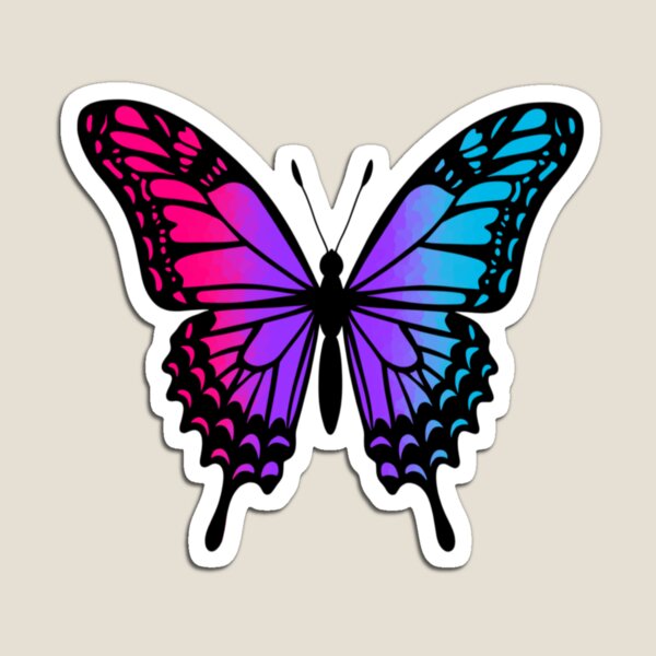 Item preview, Colorful Butterfly with Adrogynous Pride Colors designed and sold by Travelslightly.