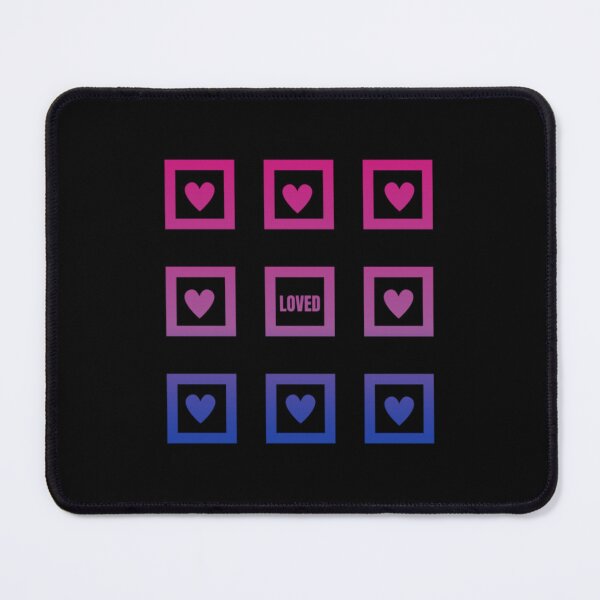 Item preview, Valentines Hearts, Bisexual pride flag graphic, Loved and hearts Graphic, loved, hearts, 14th February, Valentines Day, designed and sold by PrideBeProud.