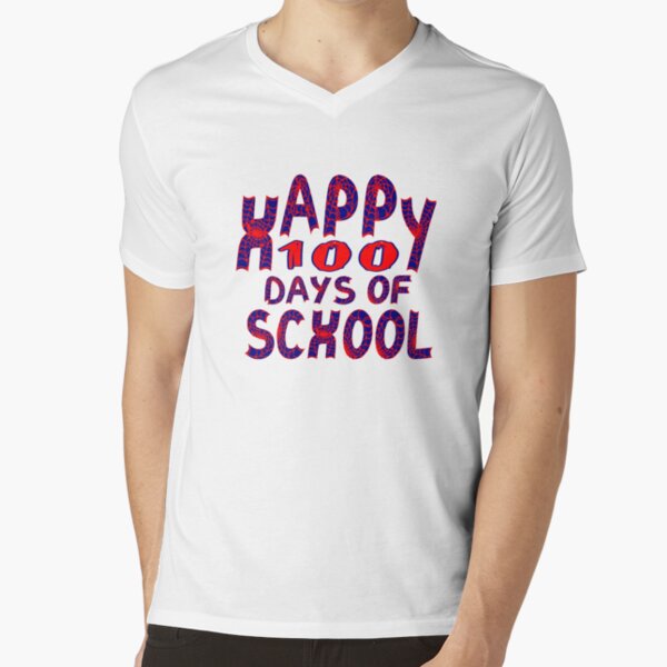 Artikel-Vorschau von Happy100 days of school, Spinnenschriftart, designt und verkauft von glooballcenter.