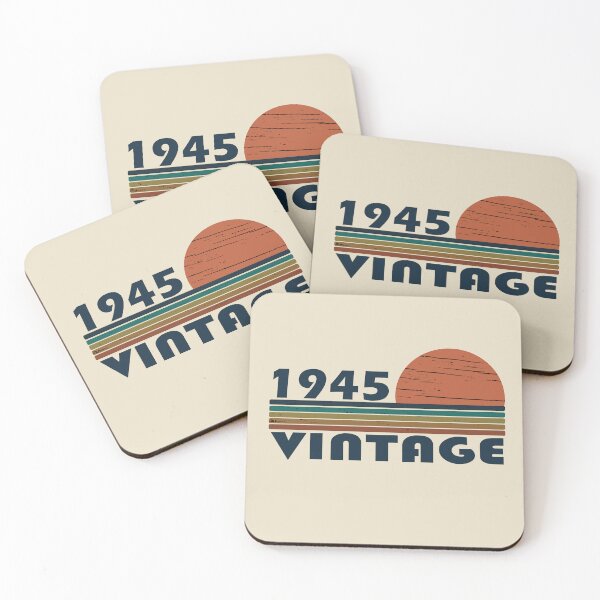 Item preview, Born in 1945 vintage funny 80th birthday gift designed and sold by Alexaltay.