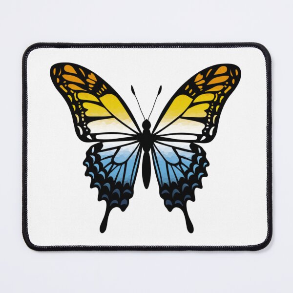 Item preview, Colorful Butterfly with AroAce Pride Colors designed and sold by Travelslightly.