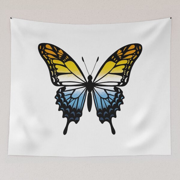 Item preview, Colorful Butterfly with AroAce Pride Colors designed and sold by Travelslightly.