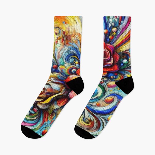 Item preview, "Colorful floral splendor: A dance of expression in the expressionist style" designed and sold by FotoworldEdel.