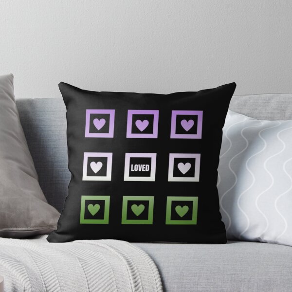 Item preview, Valentines Hearts, Genderqueer pride flag graphic, Loved and hearts Graphic, loved, hearts, 14th February, Valentines Day, designed and sold by PrideBeProud.