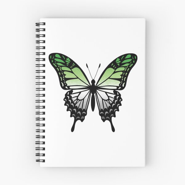 Item preview, Colorful Butterfly with Aromantic Pride Colors designed and sold by Travelslightly.