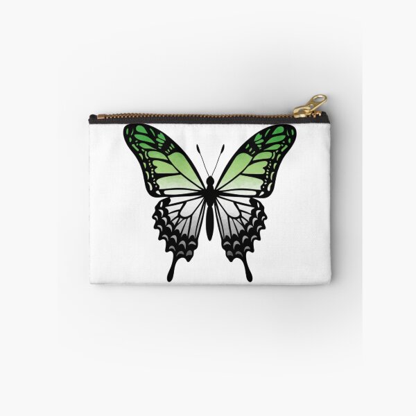 Item preview, Colorful Butterfly with Aromantic Pride Colors designed and sold by Travelslightly.