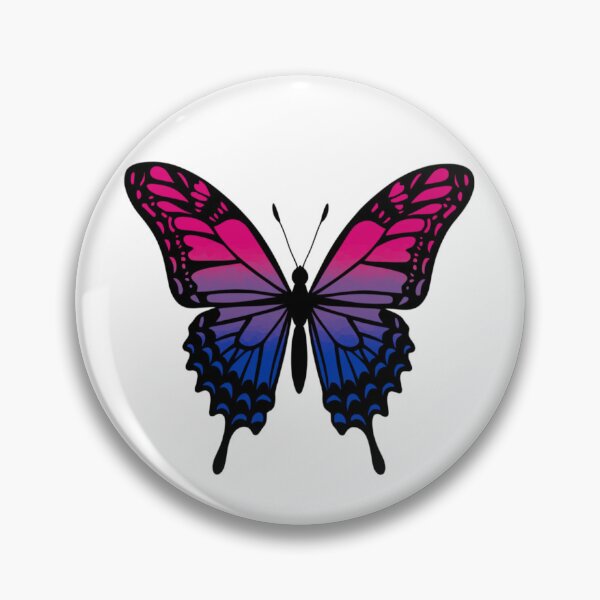 Item preview, Colorful Butterfly with Bisexual Pride Colors designed and sold by Travelslightly.