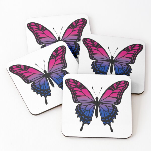 Item preview, Colorful Butterfly with Bisexual Pride Colors designed and sold by Travelslightly.