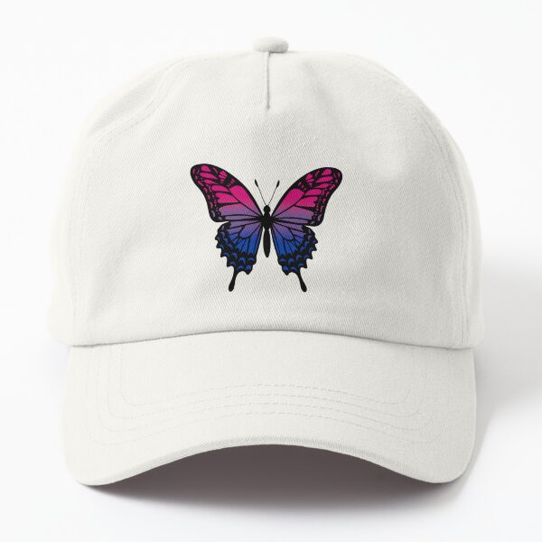 Aperçu de l'œuvre Papillon coloré aux couleurs de la fierté bisexuelle créée et vendue par Travelslightly.