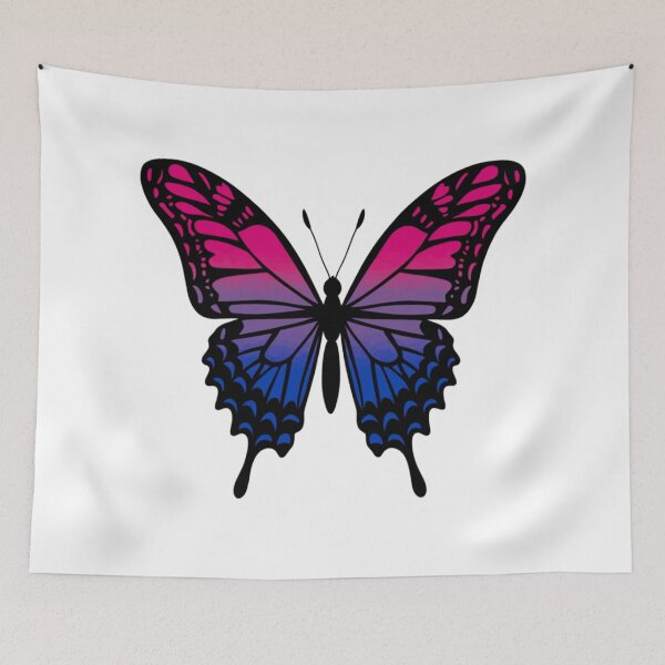 Item preview, Colorful Butterfly with Bisexual Pride Colors designed and sold by Travelslightly.