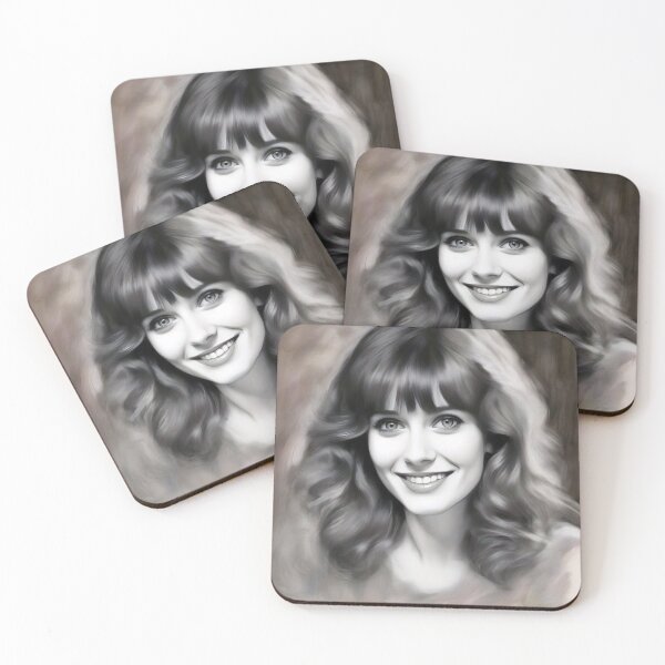 Item preview, Zooey Deschanel`s charcoal portrait designed and sold by bogfl.