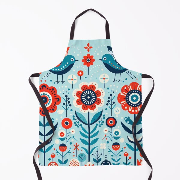 Item preview, Scandinavian Folk Art - Oriental Poppies by heidiannemorris designed and sold by FOLK ART FUSION.