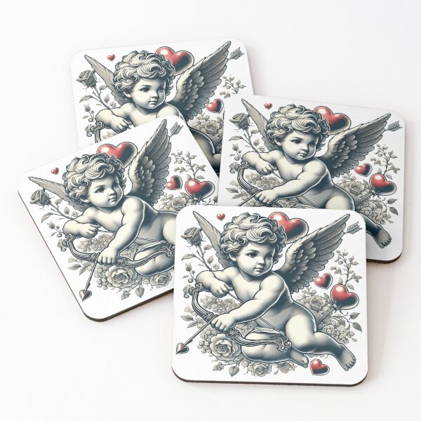 Item preview, sweet cupid with love hearts designed and sold by nicnacc.