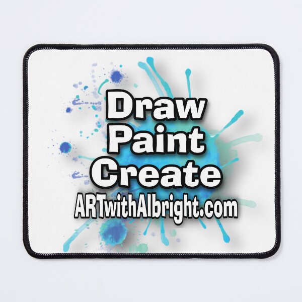 Item preview, Draw. Paint. Create. Logo for ARTwithAlbright.com designed and sold by ARTwithAlbright.
