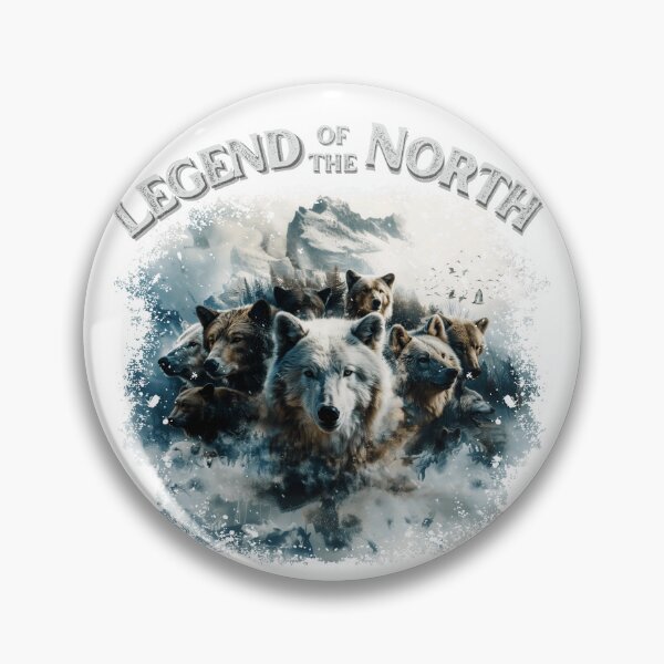 Item preview, LEGEND OFTHE NORTH WOLF PACK BEARS BIRDS MOUNTAINS designed and sold by NikoDeeko.
