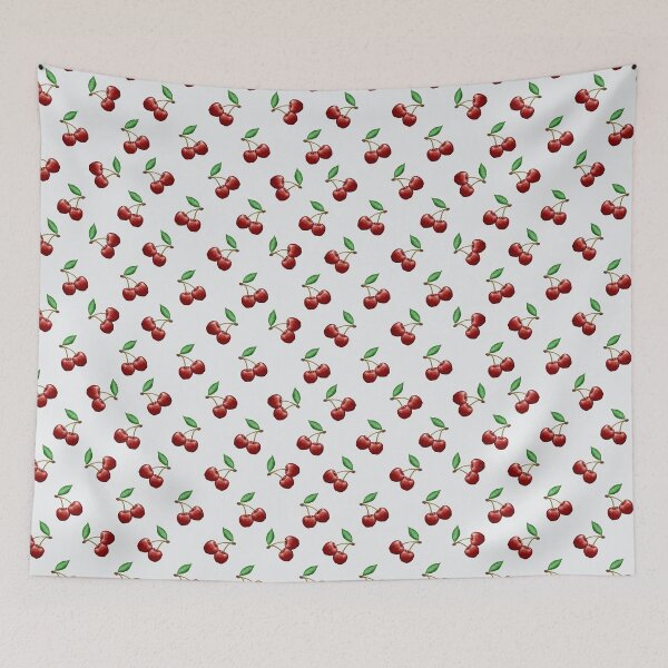 Item preview, Cherries Pattern on Ivory White Background | Cute Fruit Design designed and sold by Phat Dog Designs .