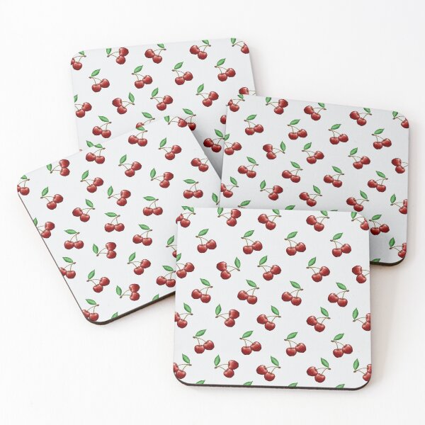 Item preview, Cherries Pattern on Ivory White Background | Cute Fruit Design designed and sold by Phat Dog Designs .