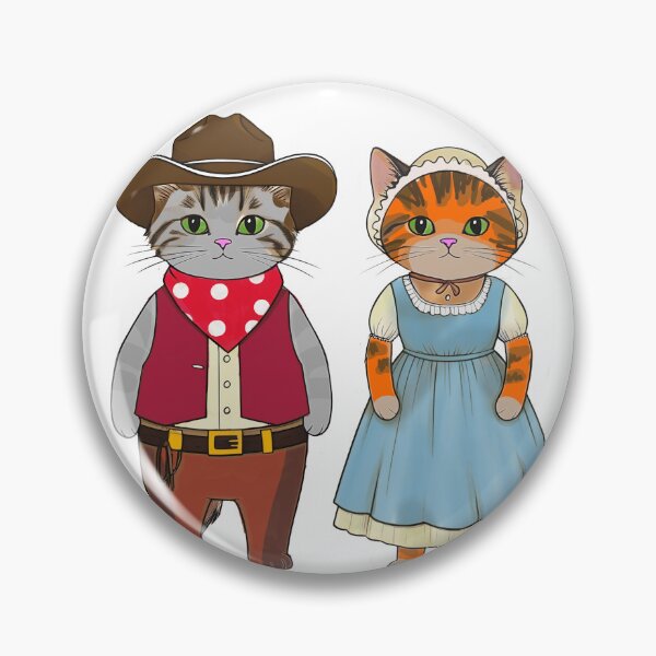 Item preview, Meowy Partner, Western Cats, of the Wild west designed and sold by MiowandMolly.