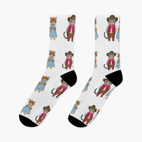 Item preview, Meowy Partner, Western Cats, of the Wild west designed and sold by MiowandMolly.