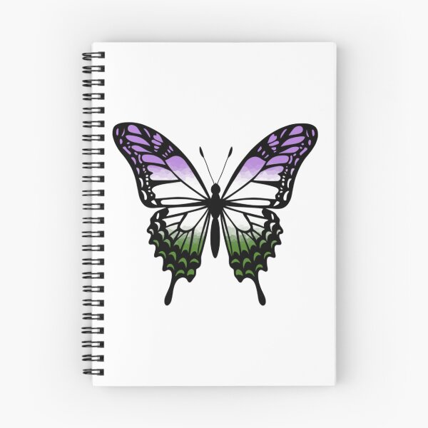 Item preview, Colorful Butterfly with Genderqueer Pride Colors designed and sold by Travelslightly.