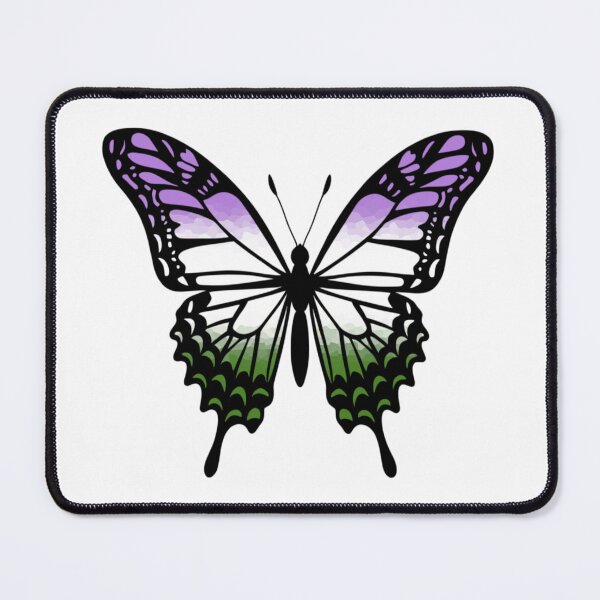 Item preview, Colorful Butterfly with Genderqueer Pride Colors designed and sold by Travelslightly.