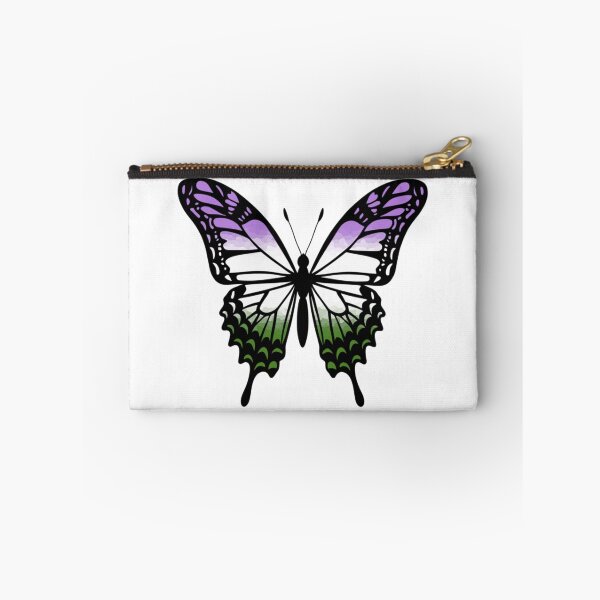 Item preview, Colorful Butterfly with Genderqueer Pride Colors designed and sold by Travelslightly.