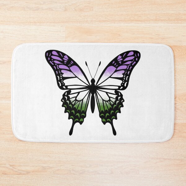 Item preview, Colorful Butterfly with Genderqueer Pride Colors designed and sold by Travelslightly.